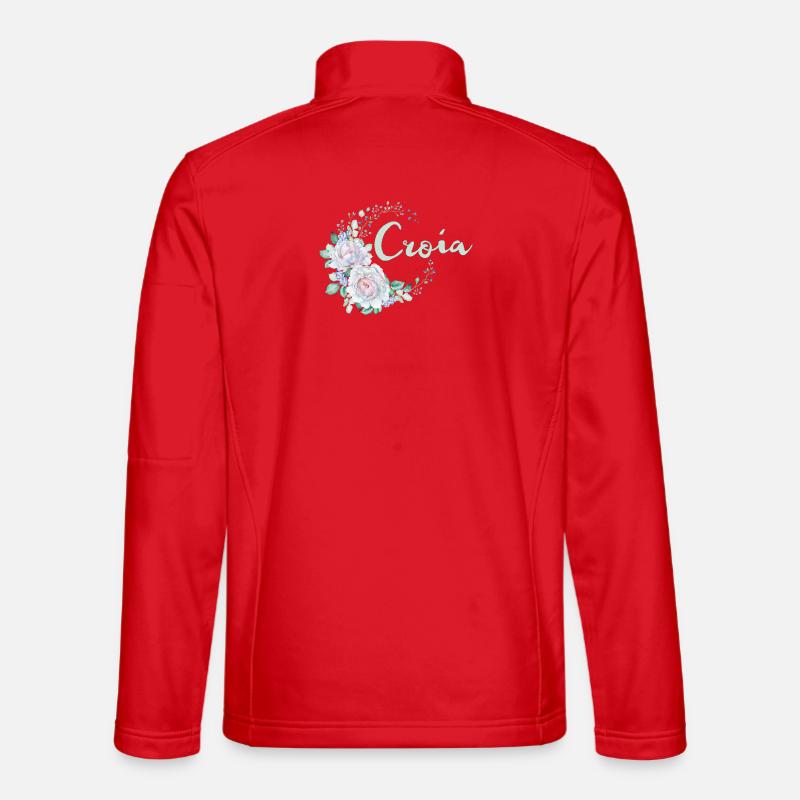 For Croia - Unisex Softshell Jacket - red