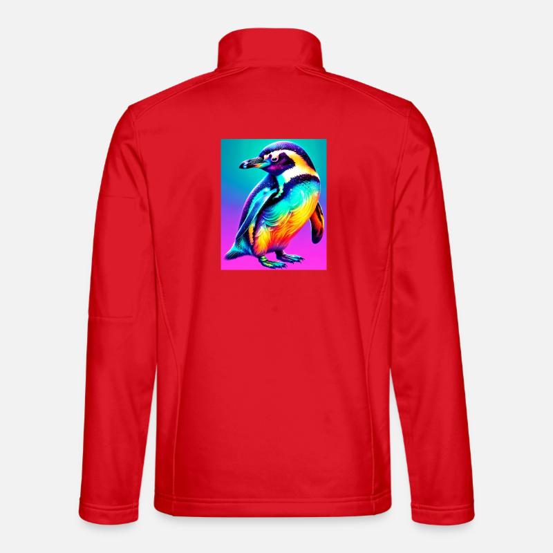 penguin - Unisex Softshell Jacket - red