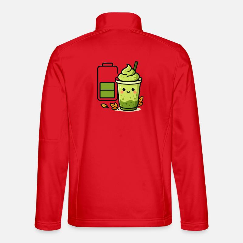 Matcha iced Latte Akku loading  - Unisex Softshelljacke - Rot