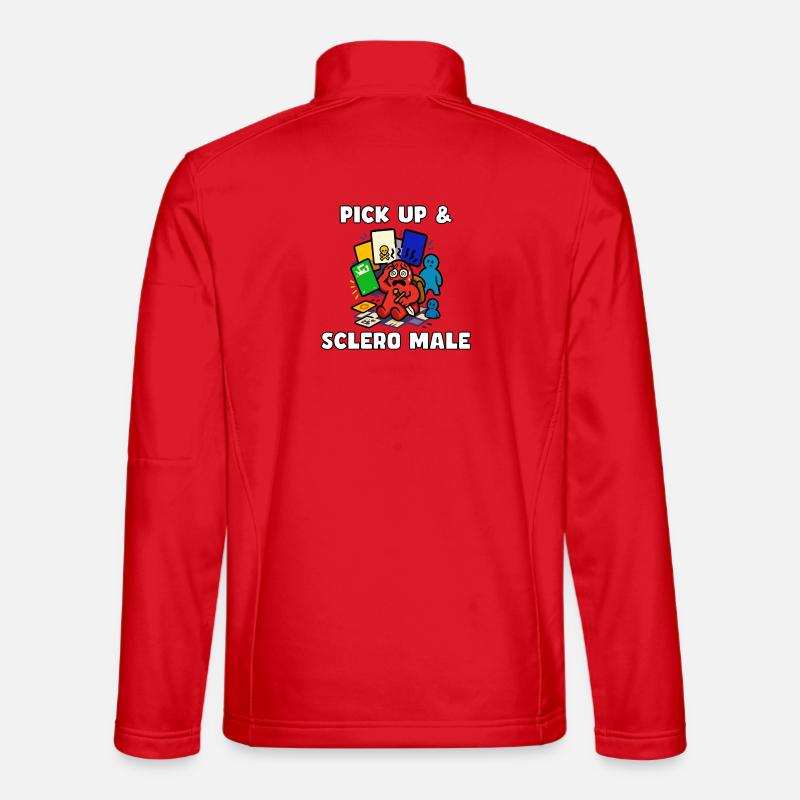 Pick Up & Sclero Männlich - Unisex Softshelljacke - Rot