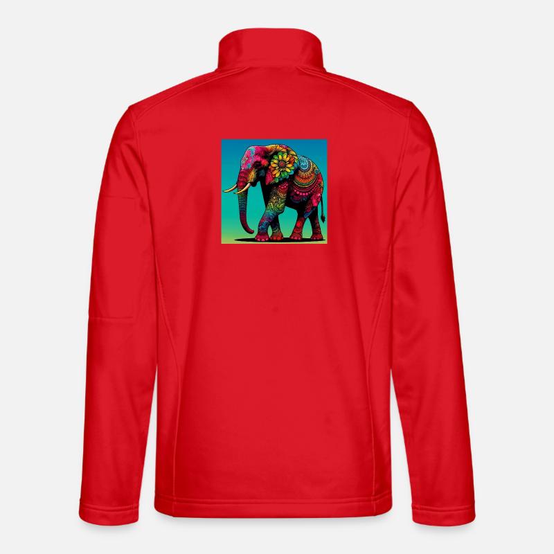 elephant - Unisex Softshell Jacket - red