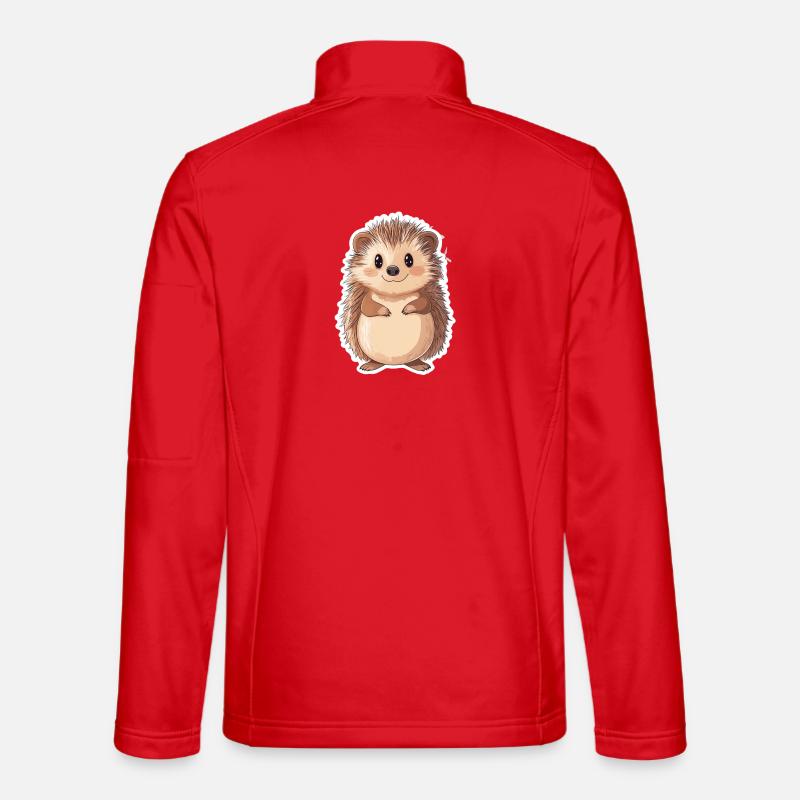 Hedgehog - Unisex Softshell Jacket - red