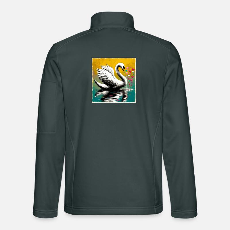 Schwan Unisex Softshelljacke