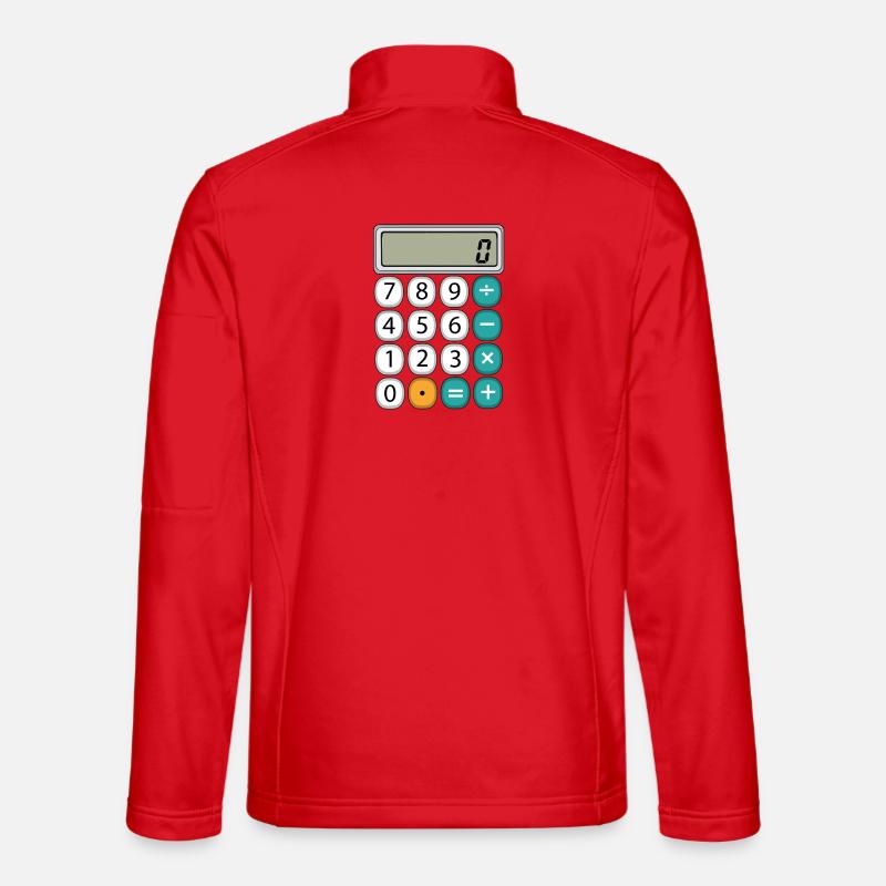 Number Day Math Retro Calculator Display Unisex Softshell Jacket