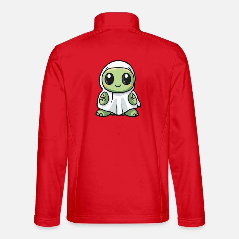 Turtle Halloween Ghost - Unisex Softshell Jacket - red