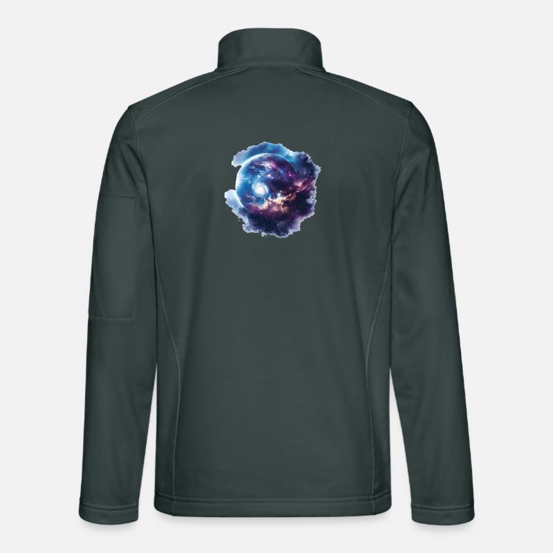 Cosmic Vortex Galaxy Unisex Softshell Jacket