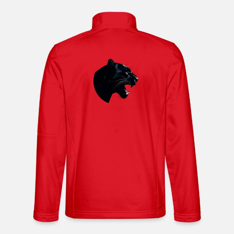 Schwarzer Panther Unisex Softshelljacke