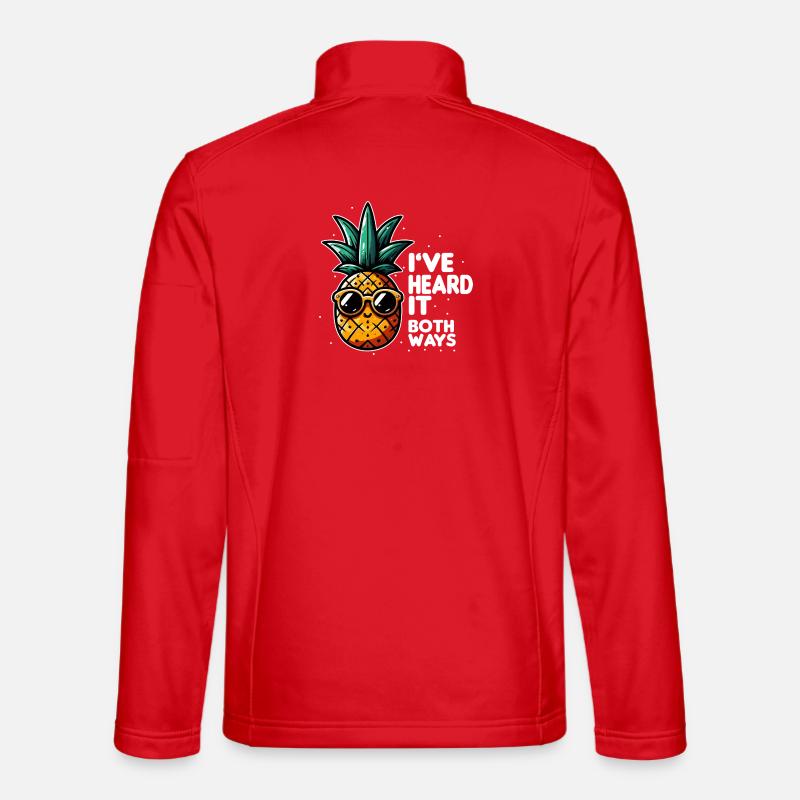 Pineapple Slogan Double Meaning Unisex Softshell Jacket