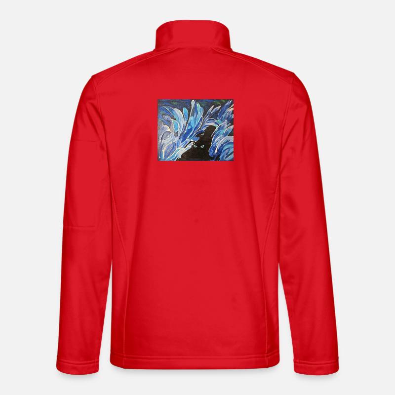 Eis Augen  - Unisex Softshelljacke - Rot