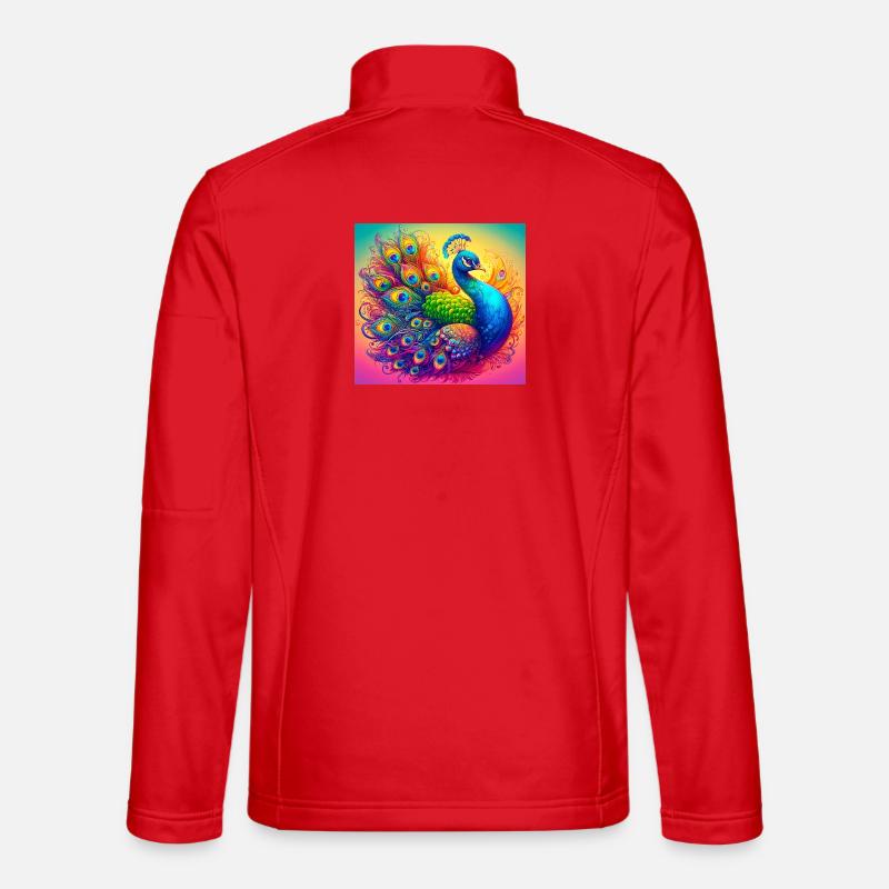 peacock - Unisex Softshell Jacket - red