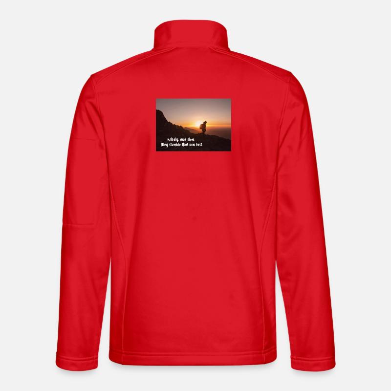 Wisely and slow: They stumble that run fast Unisex Softshell Jacket
