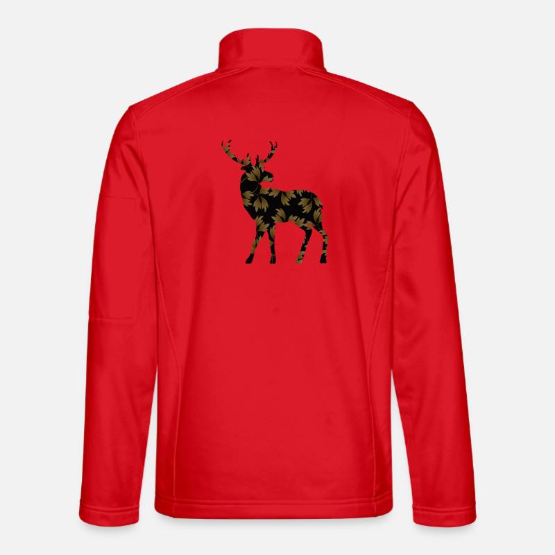 Hirsch - Unisex Softshelljacke - Rot