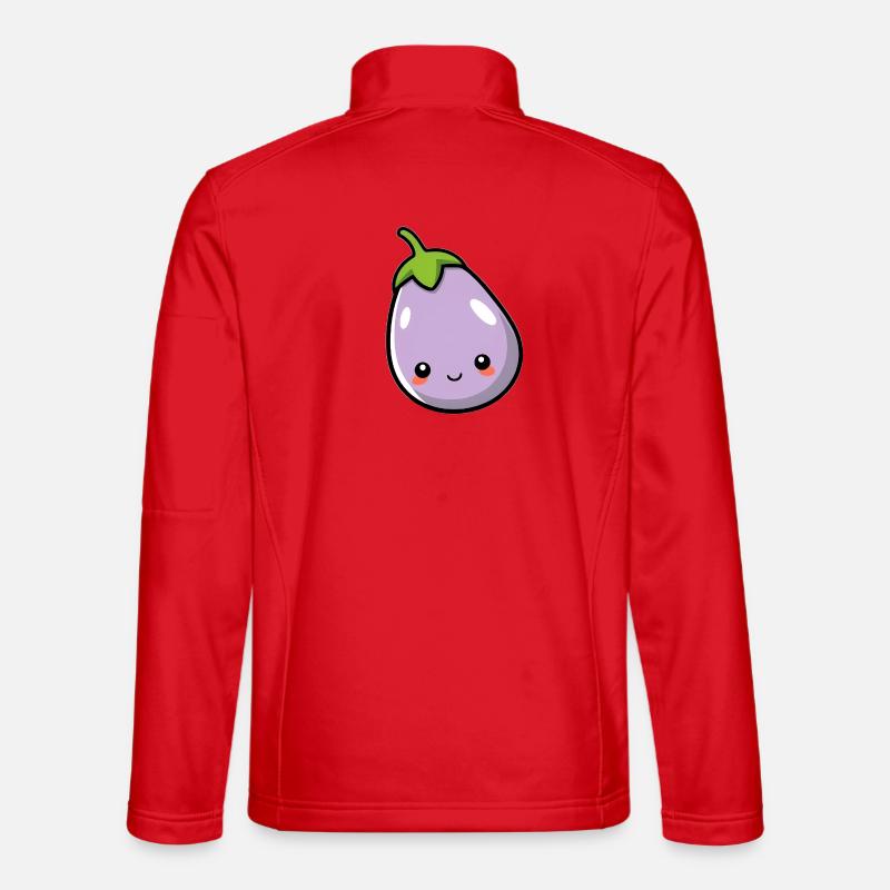 eggplant - Unisex Softshell Jacket - red