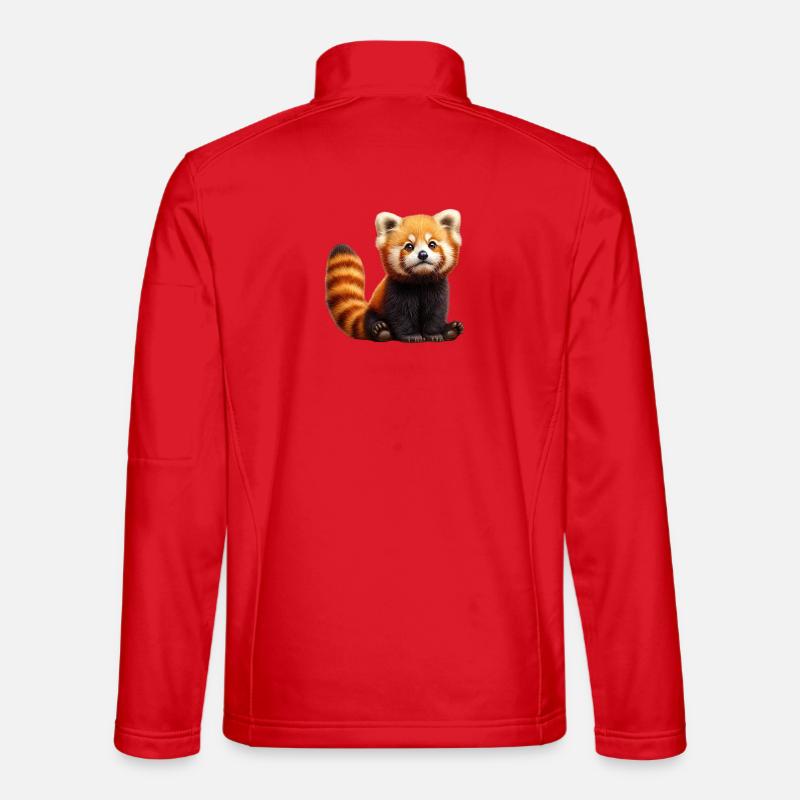 Entzückender roter Panda Plüsch - Unisex Softshelljacke - Rot