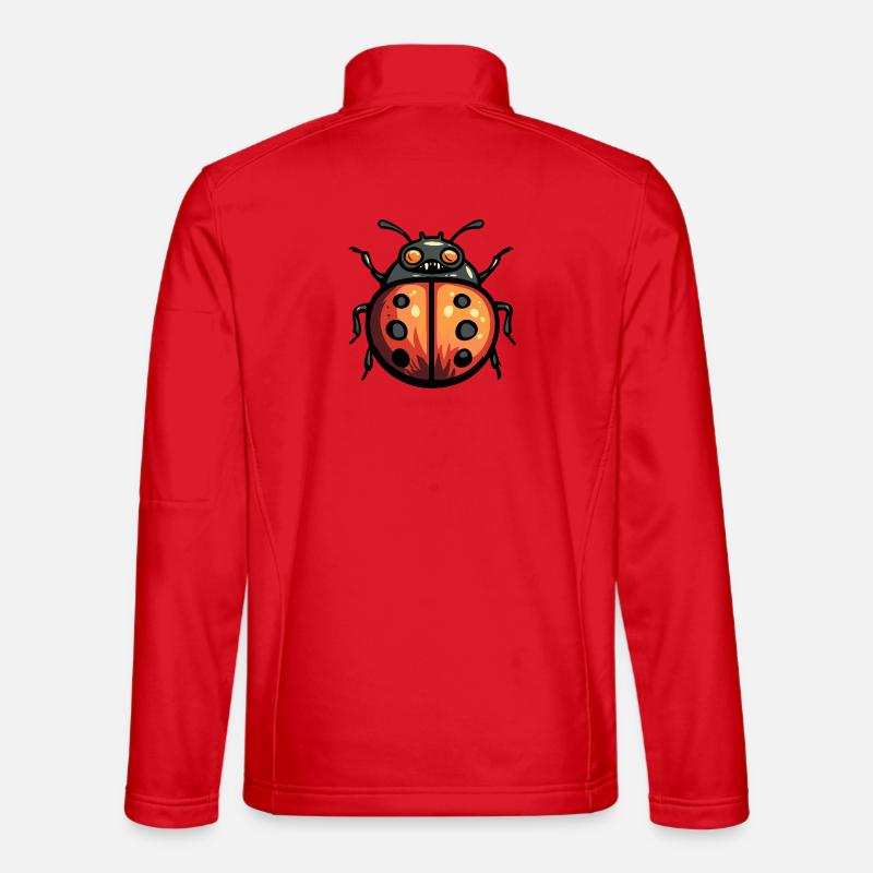 Ladybug Halloween Comic Funny - Unisex Softshell Jacket - red