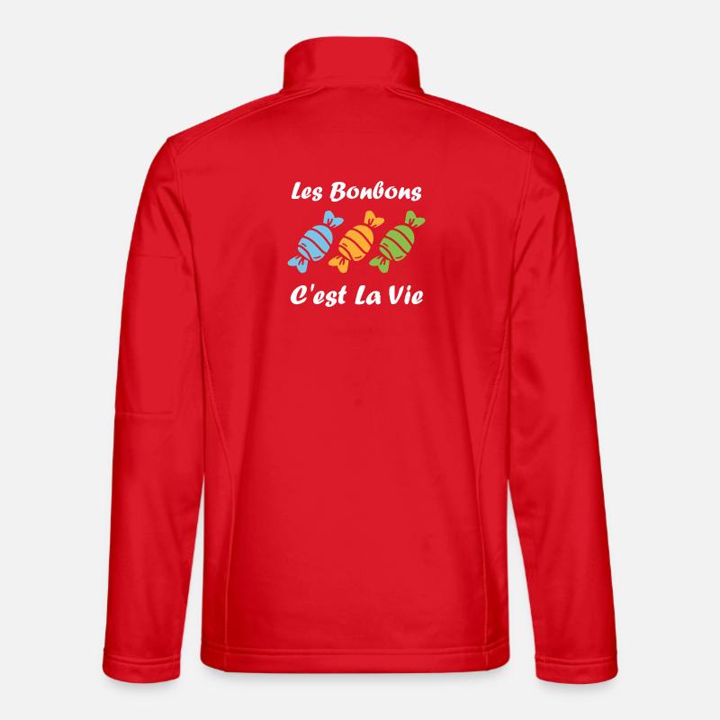Candy is life - Unisex Softshell Jacket - red