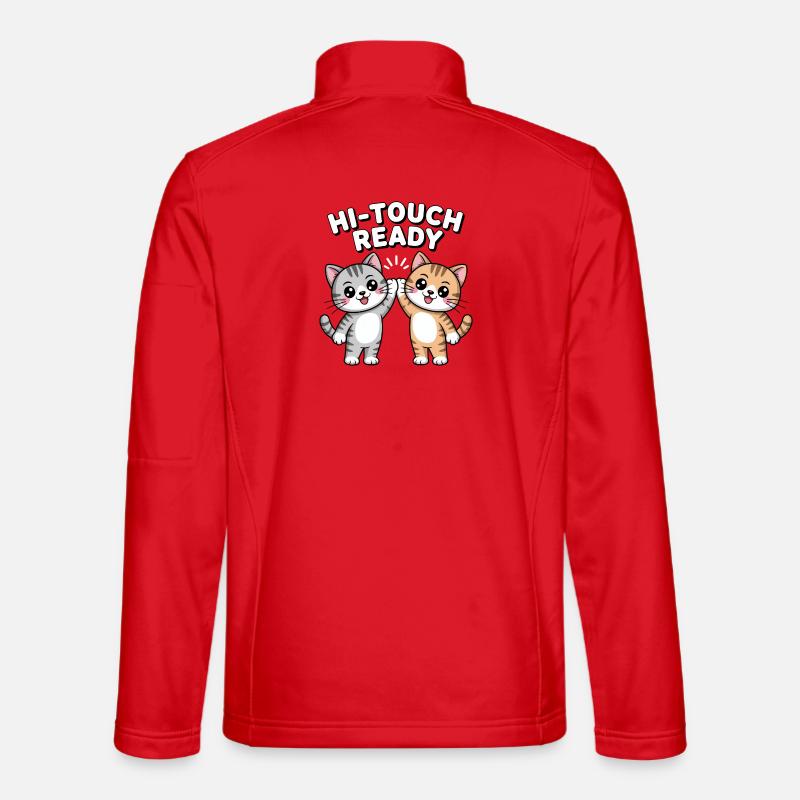 K-Pop Hi-Touch Funny Korea Maknae - Unisex Softshell Jacket - red