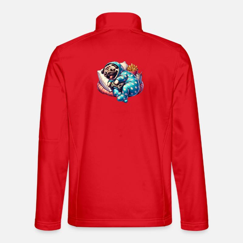 Gaming Mops Couch Abenteuer - Unisex Softshelljacke - Rot