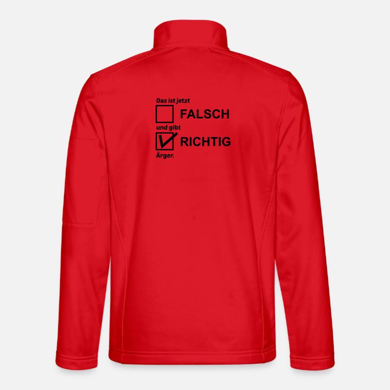 Richtig Aerger - Unisex Softshelljacke - Rot