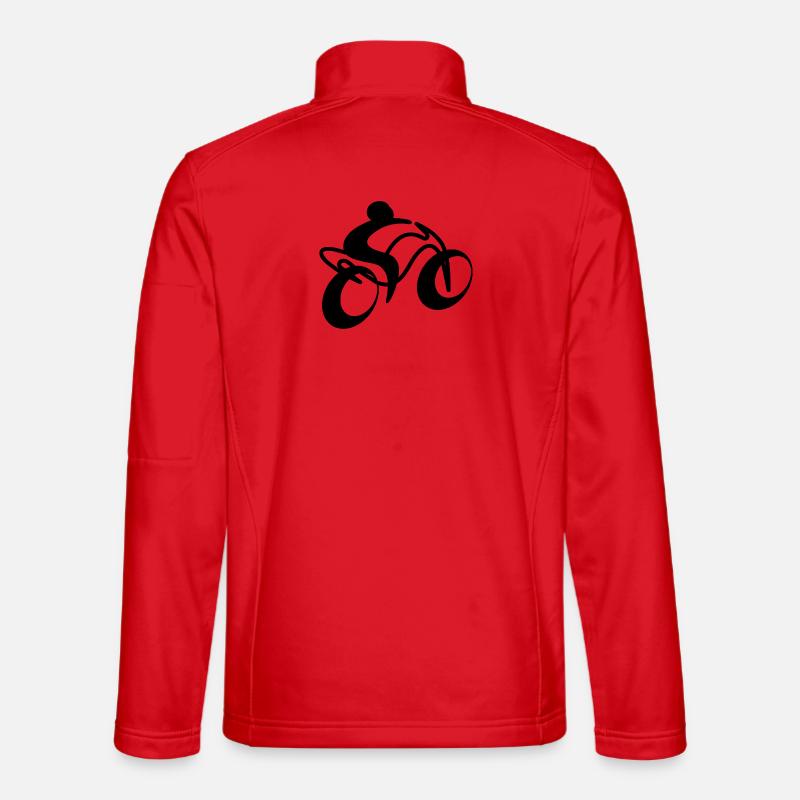 Zwei Räder der Seele Shirt - Unisex Softshelljacke - Rot