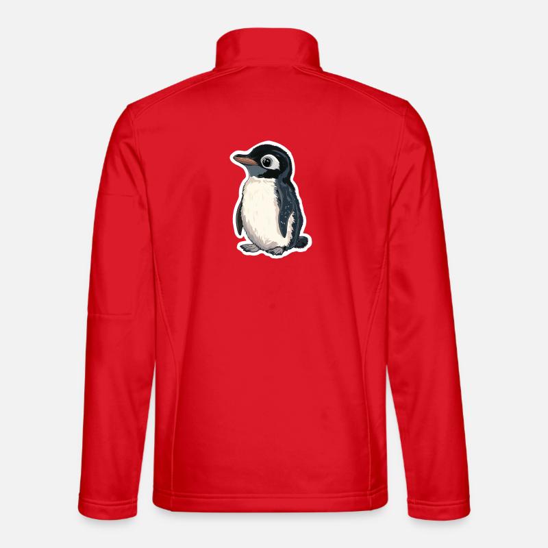 Pinguin - Unisex Softshelljacke - Rot