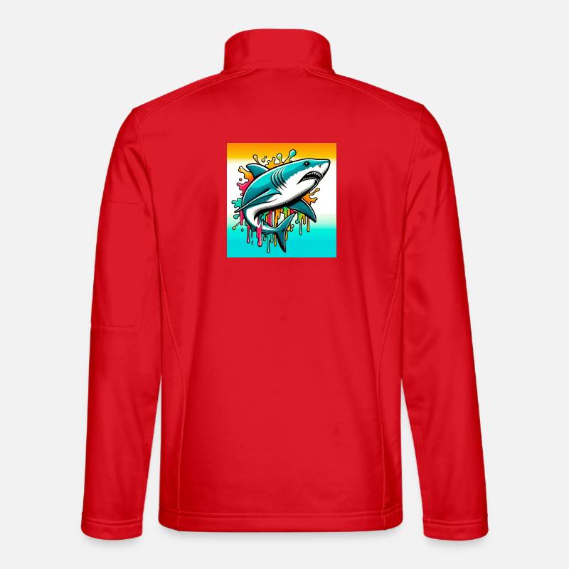 Shark - Unisex Softshell Jacket - red