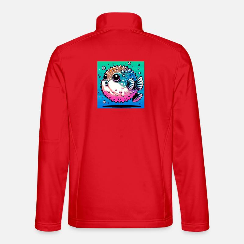 Kugelfisch - Unisex Softshelljacke - Rot