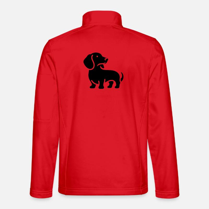 Dackel - Unisex Softshelljacke - Rot