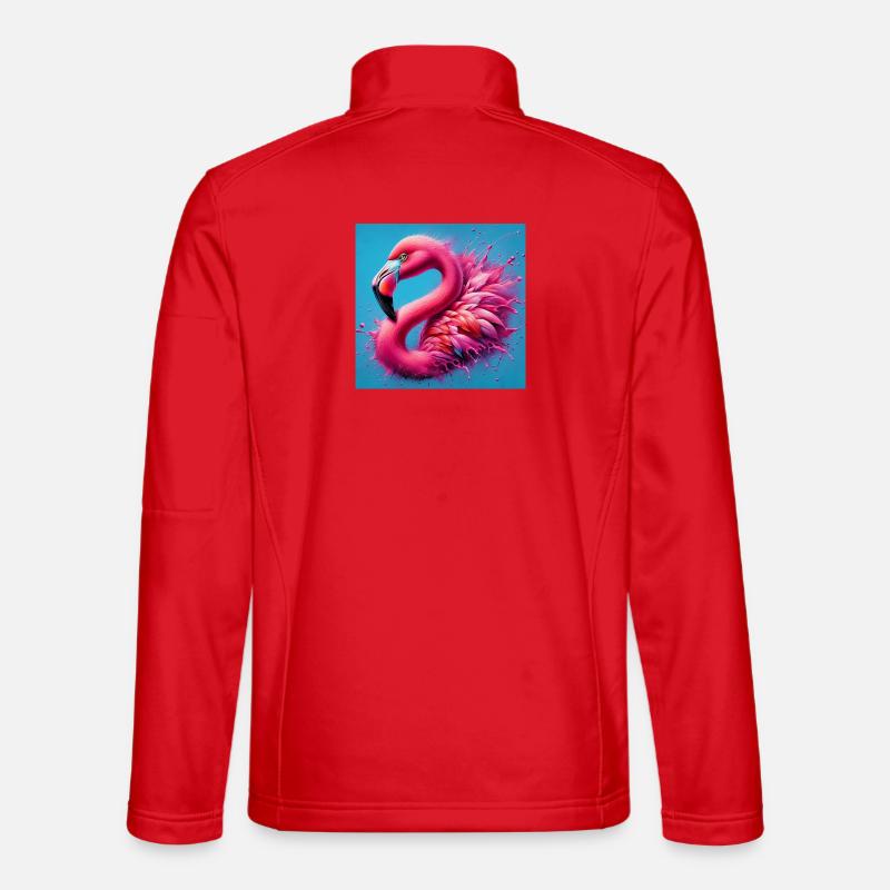 flamingo - Unisex Softshell Jacket - red