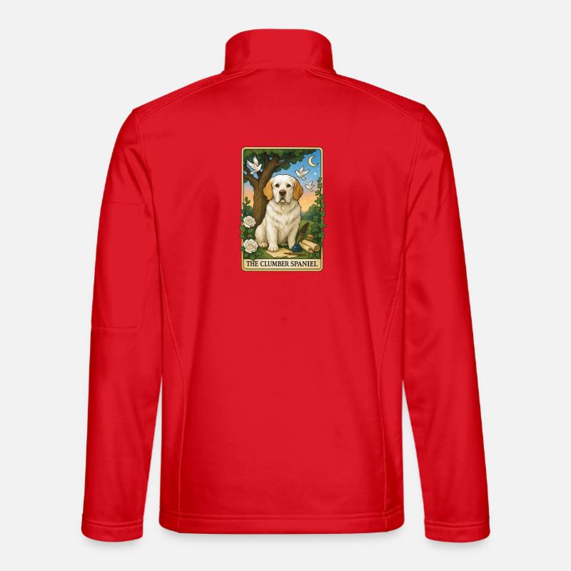 Clumber Spaniel - Unisex Softshelljacke - Rot