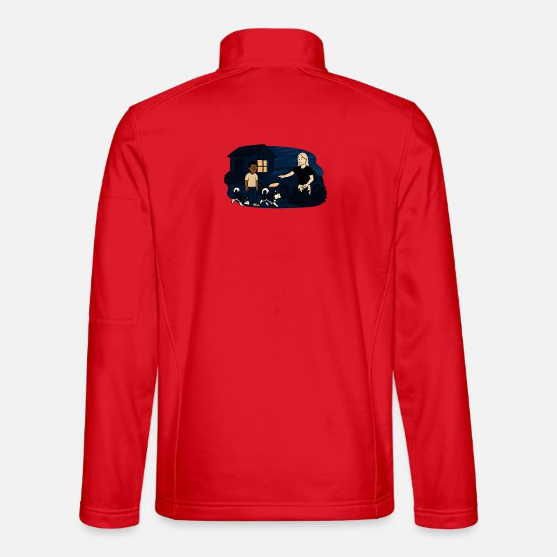Morgenstunden - Unisex Softshelljacke - Rot