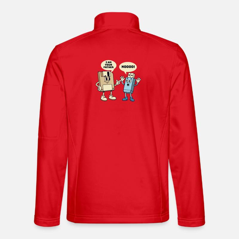 Ich bin dein Vater Diskette Technik Humor Unisex Softshelljacke