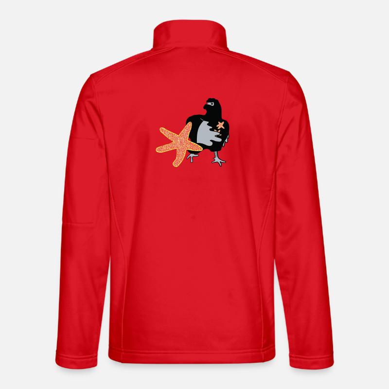 Ninja-Huhn - Unisex Softshelljacke - Rot