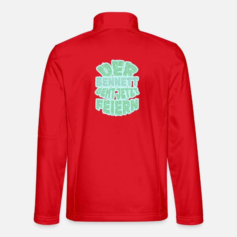 Gift for Bennett - Unisex Softshell Jacket - red