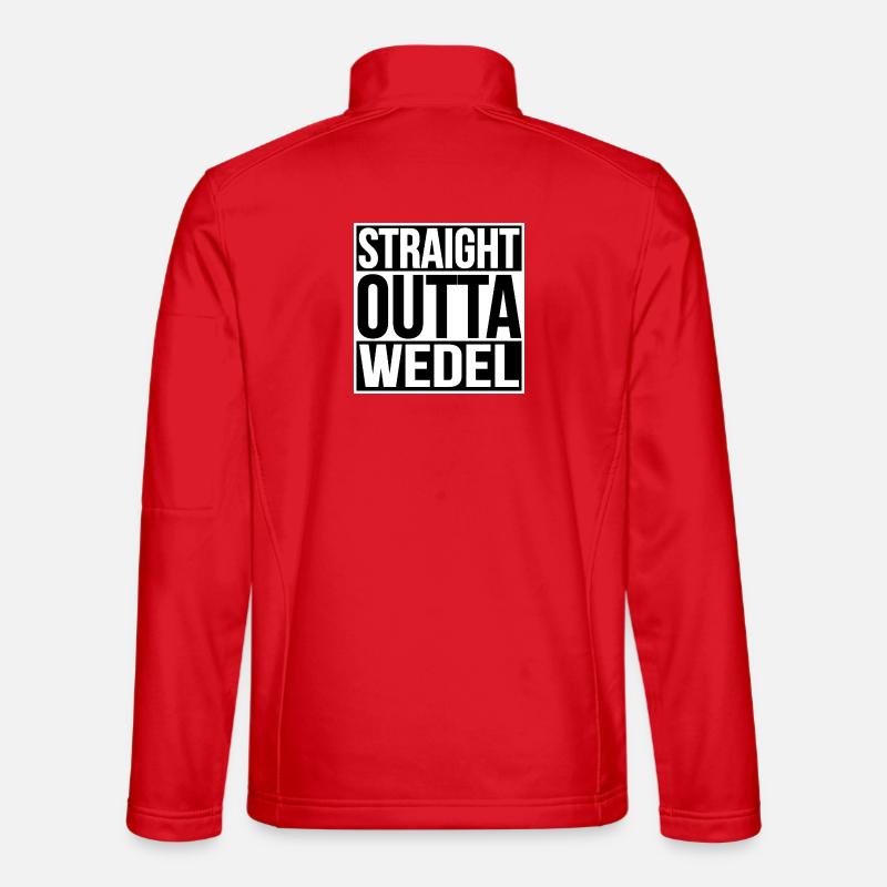 Straight Outta Wedel - Unisex Softshell Jacket - red
