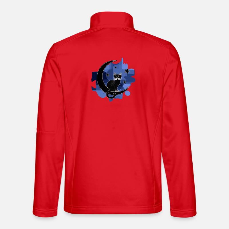 cat - Unisex Softshell Jacket - red