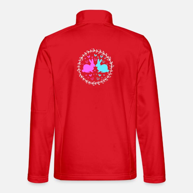 Gender Reveal Ostern Werdende Mutter - Unisex Softshelljacke - Rot