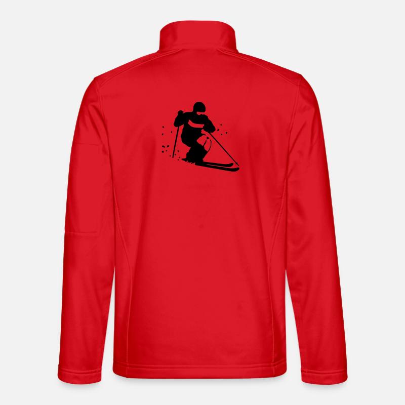Mogul skiing - Unisex Softshelljacke - Rot