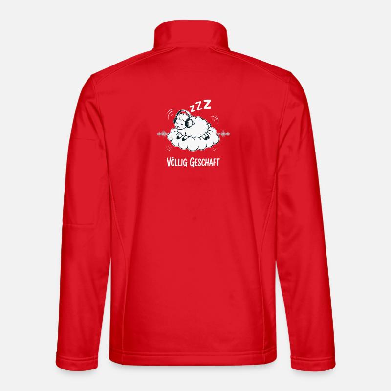 Conception de mouton entièrement réalisée - Veste en tissu softshell Unisexe - rouge