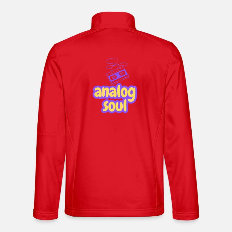 Analog Soul Cassette Retro - Unisex Softshell Jacket - red