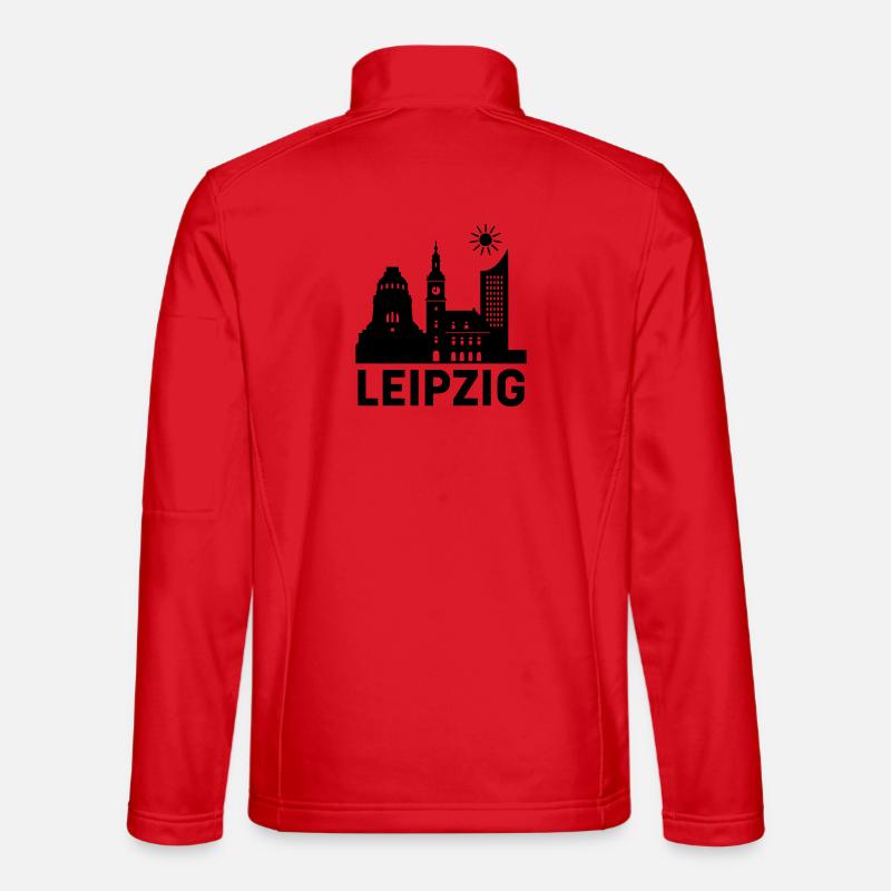 leipzig silhouette - Unisex Softshelljacke - Rot