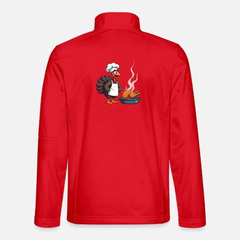 Thanksgiving Truthahn Koch - Unisex Softshelljacke - Rot