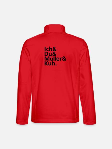 Ich & Du & Müller & Kuh. - Unisex Softshelljacke - Rot