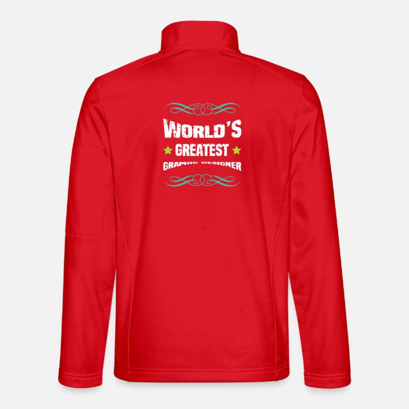 Graphic Designer Motif - Unisex Softshell Jacket - red