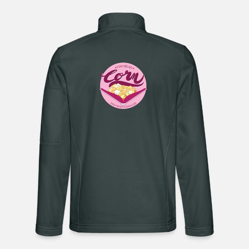 Corn mit rosa Hintergrund Unisex Softshelljacke