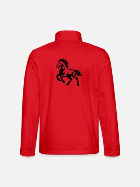 Cheval - Veste en tissu softshell Unisexe - rouge