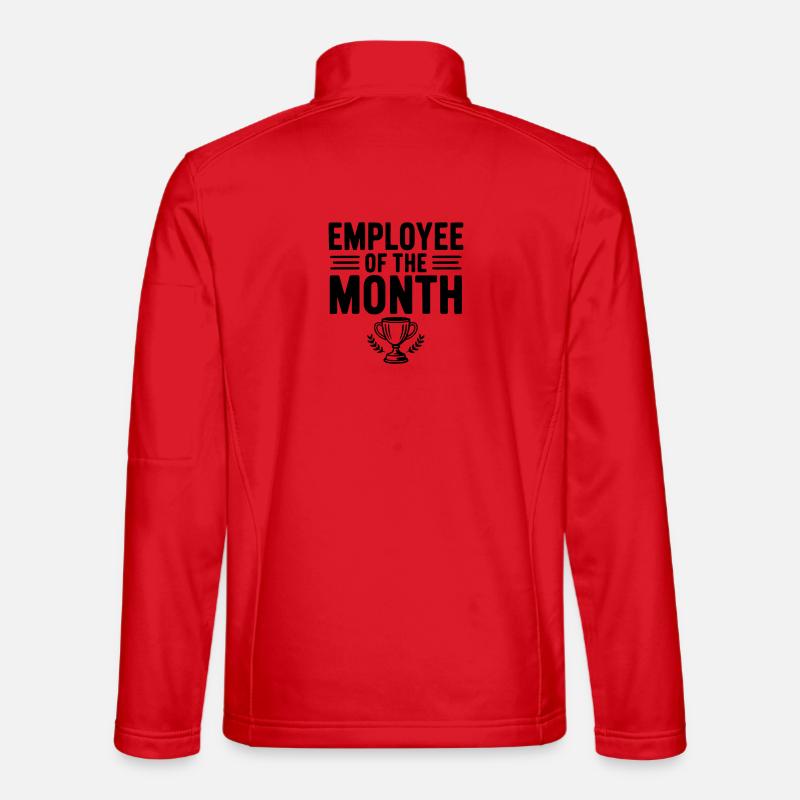 Mitarbeiter des Monats - Unisex Softshelljacke - Rot