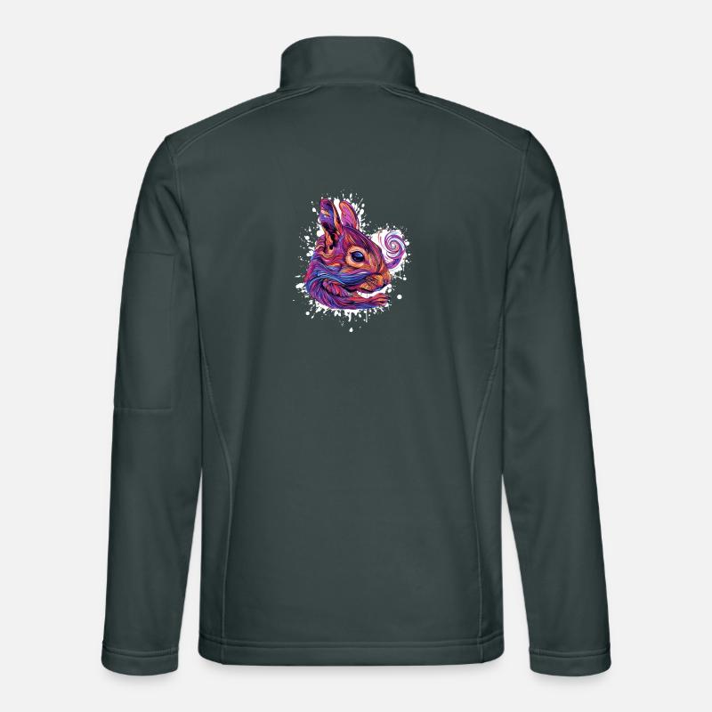 Psychedelic Squirrel Head Unisex Softshell Jacket