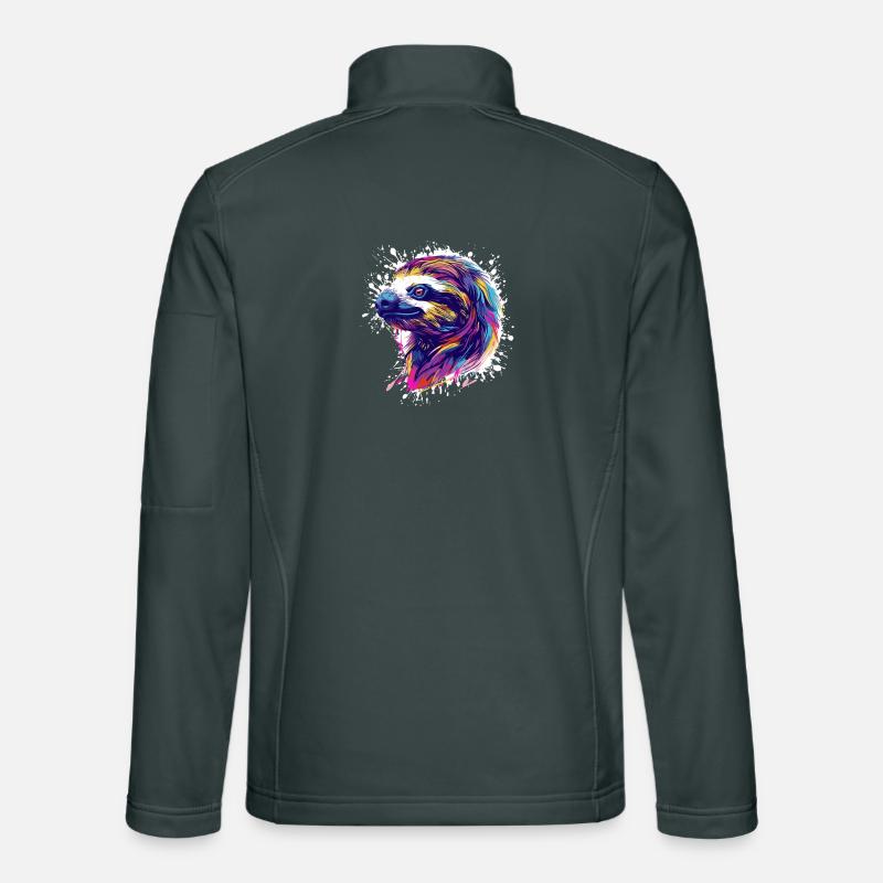 Faultier Sloth Splatter Unisex Softshell Jacket