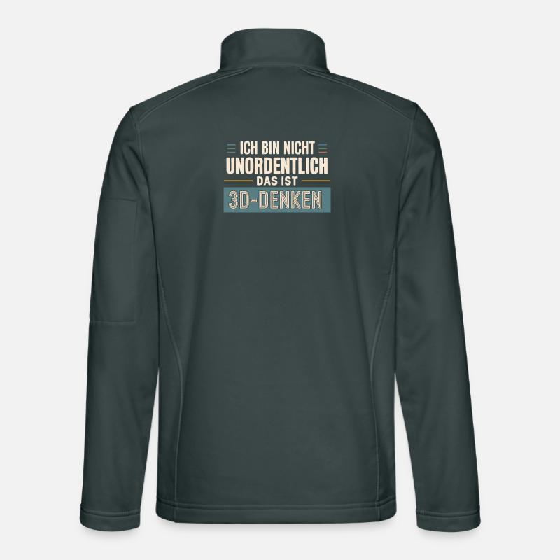 Je ne suis pas désordonné, c’est de la pensée 3D Veste en tissu softshell Unisexe